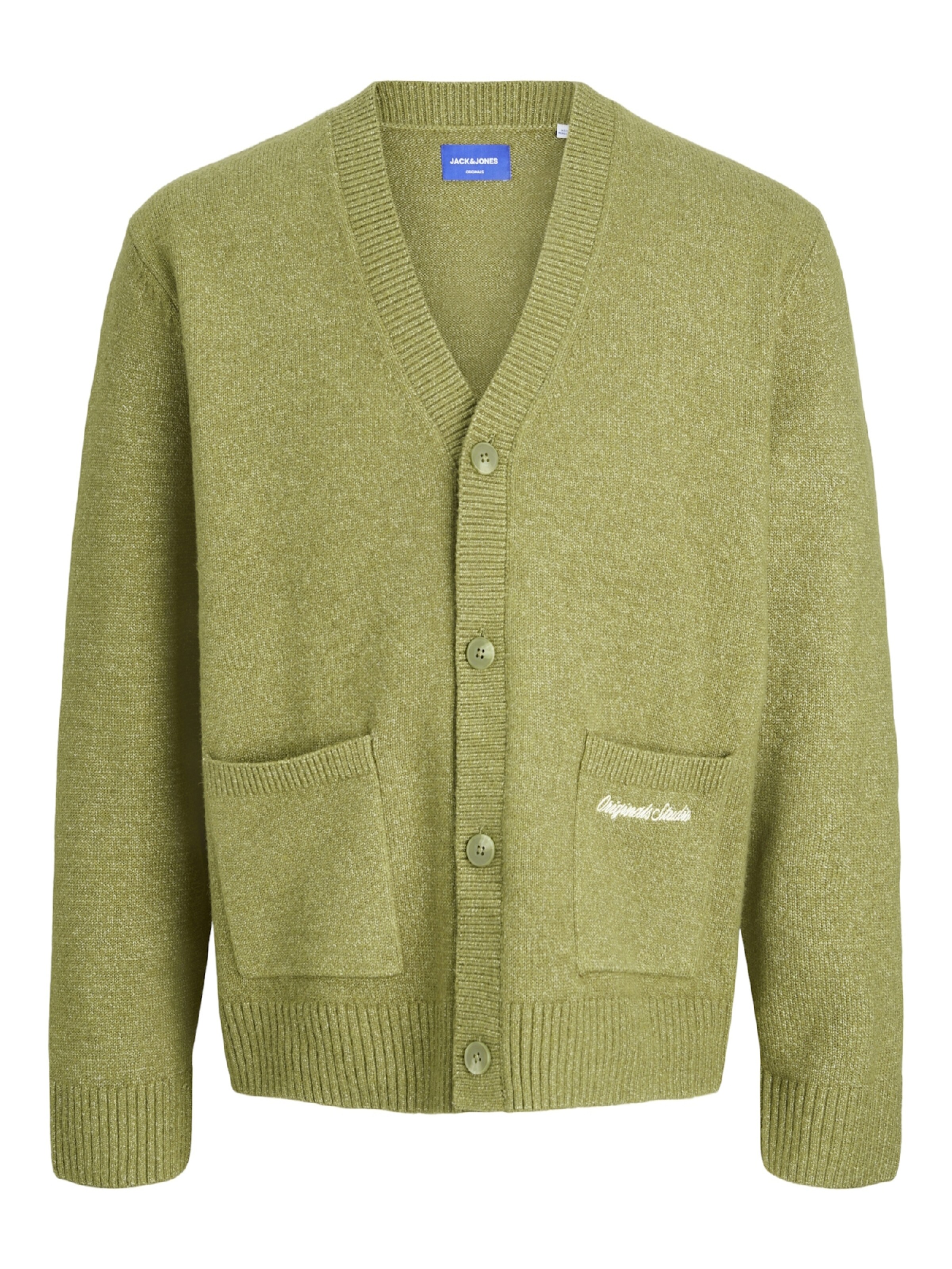Jack & Jones Junior Strickjacke 'Norrebro' in Grün: Vorderseite
