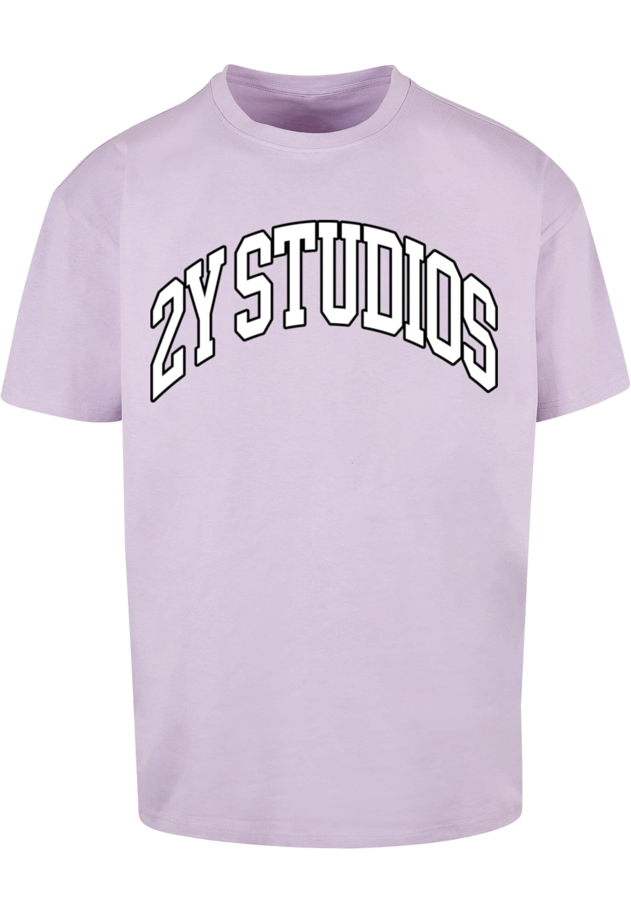 2Y Premium Shirt 'Logo Oversize Tee 2' in Purple: front