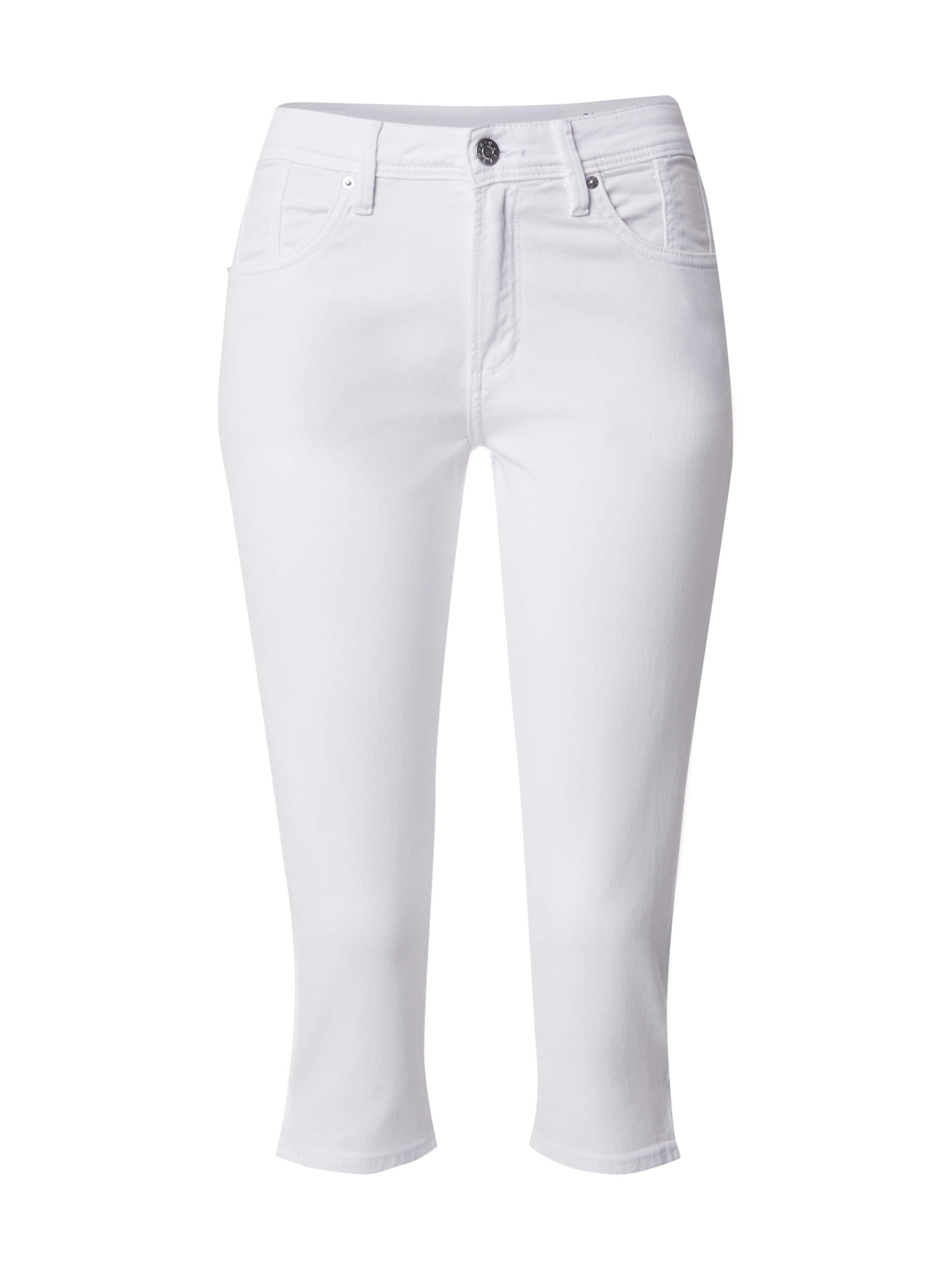 s.Oliver - Slimfit Calças de ganga 'Betsy' em branco: frente