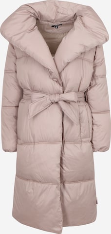 Missguided Winter Coat in Brown: front