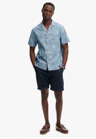 Coupe regular Chemise 'Vintage Loom Cabana' Superdry & Co en bleu