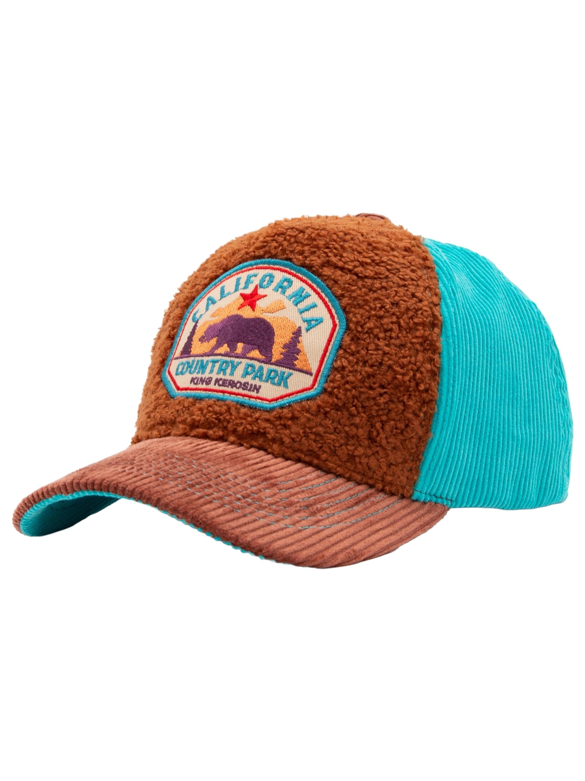 King Kerosin Cap 'California Counrty Park' in Brown: front