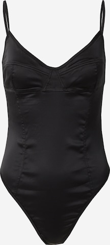 LeGer by Lena GerckeBodi majica - crna boja: prednji dio