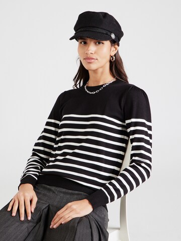 SAINT TROPEZ Pullover 'Mila' in Schwarz: Vorderseite