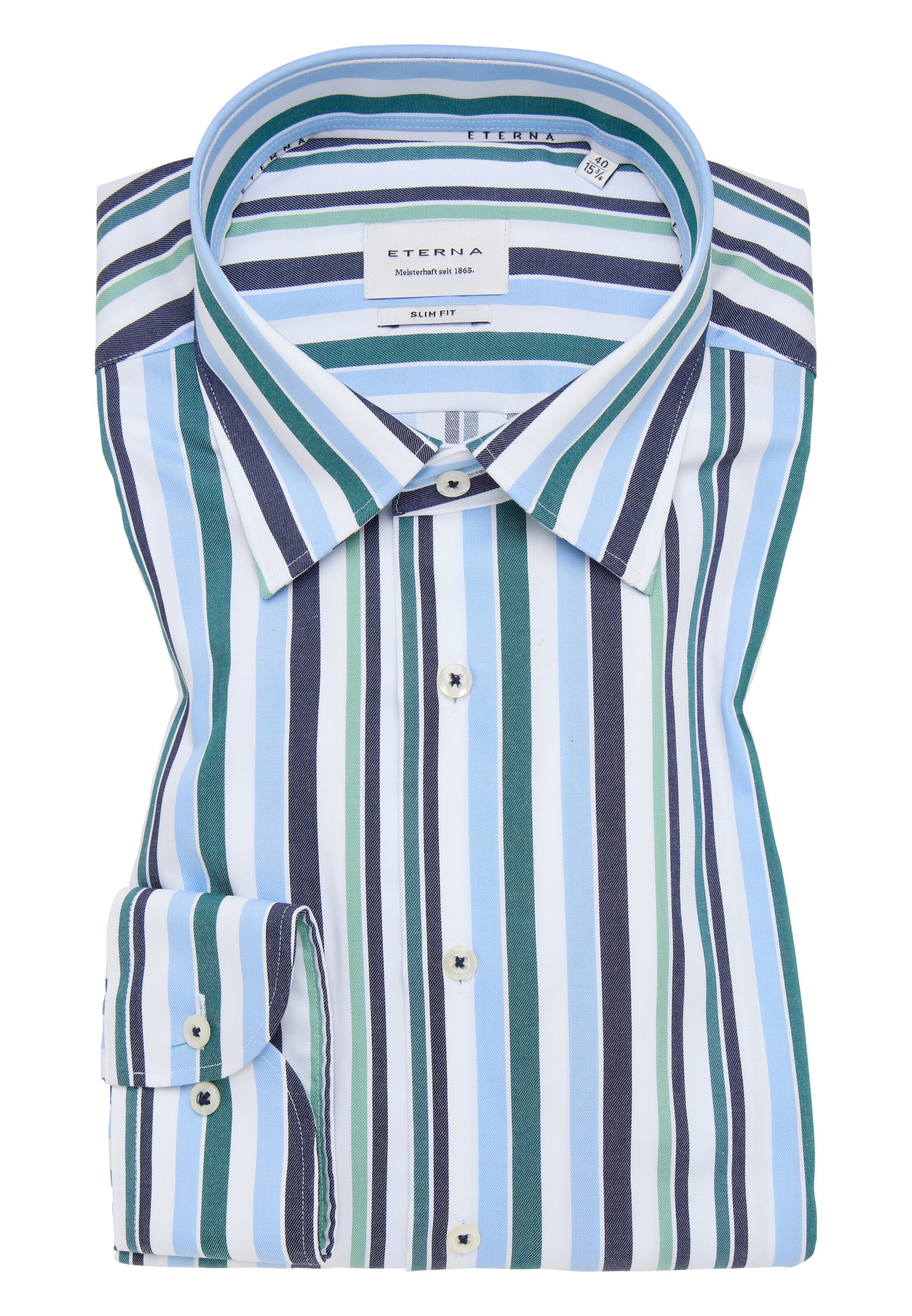 ETERNA Slim Fit Hemd in Grün