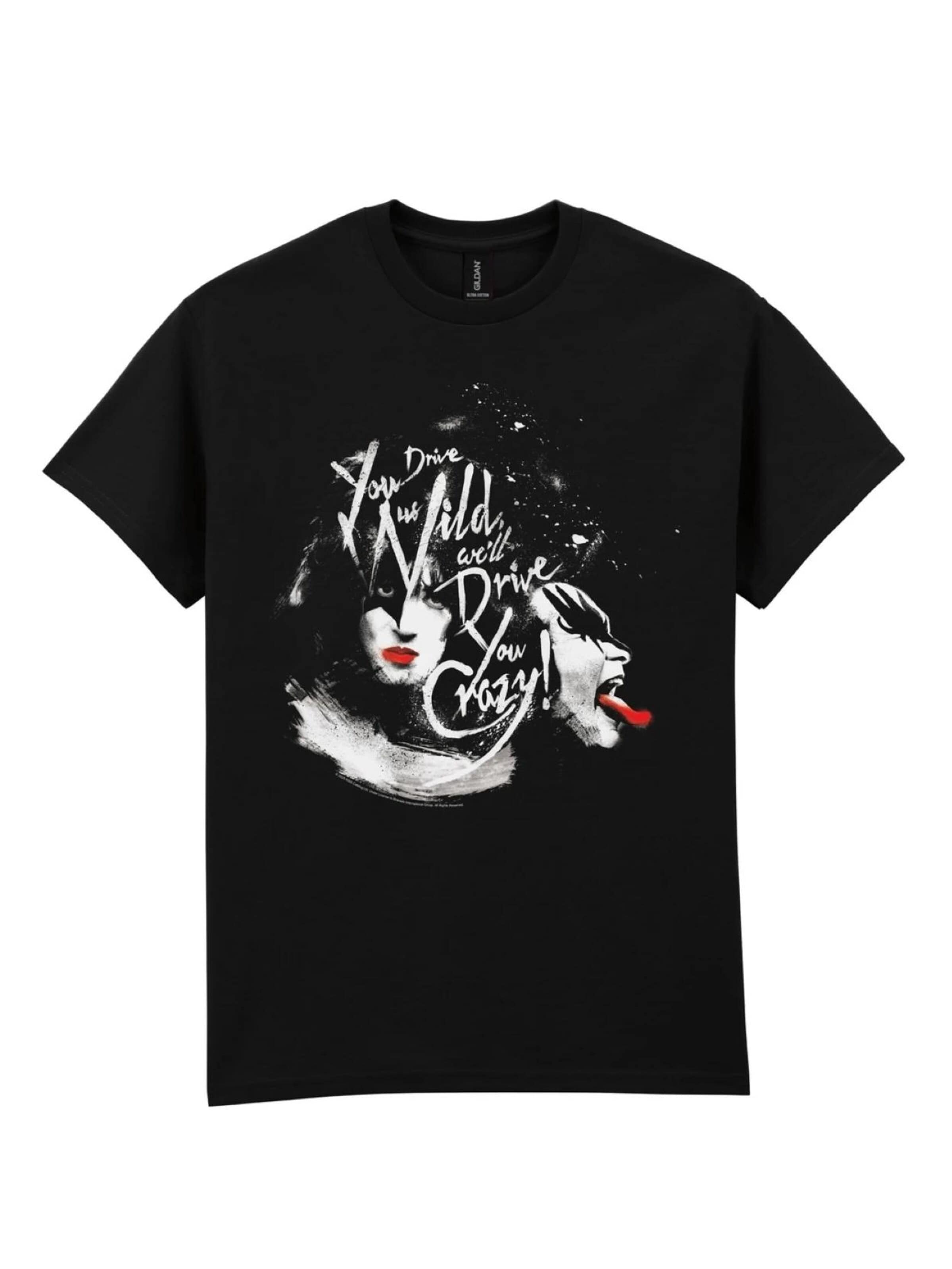 T-Shirt 'Kiss - Kiss loving ass T-SHIRT' Kiss en noir : devant