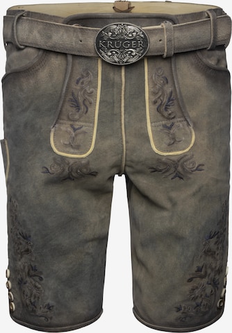 Regular Pantalon folklorique 'Juan' Krüger Buam en gris : devant