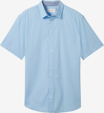 TOM TAILOR Button Up Shirt in Blue: front