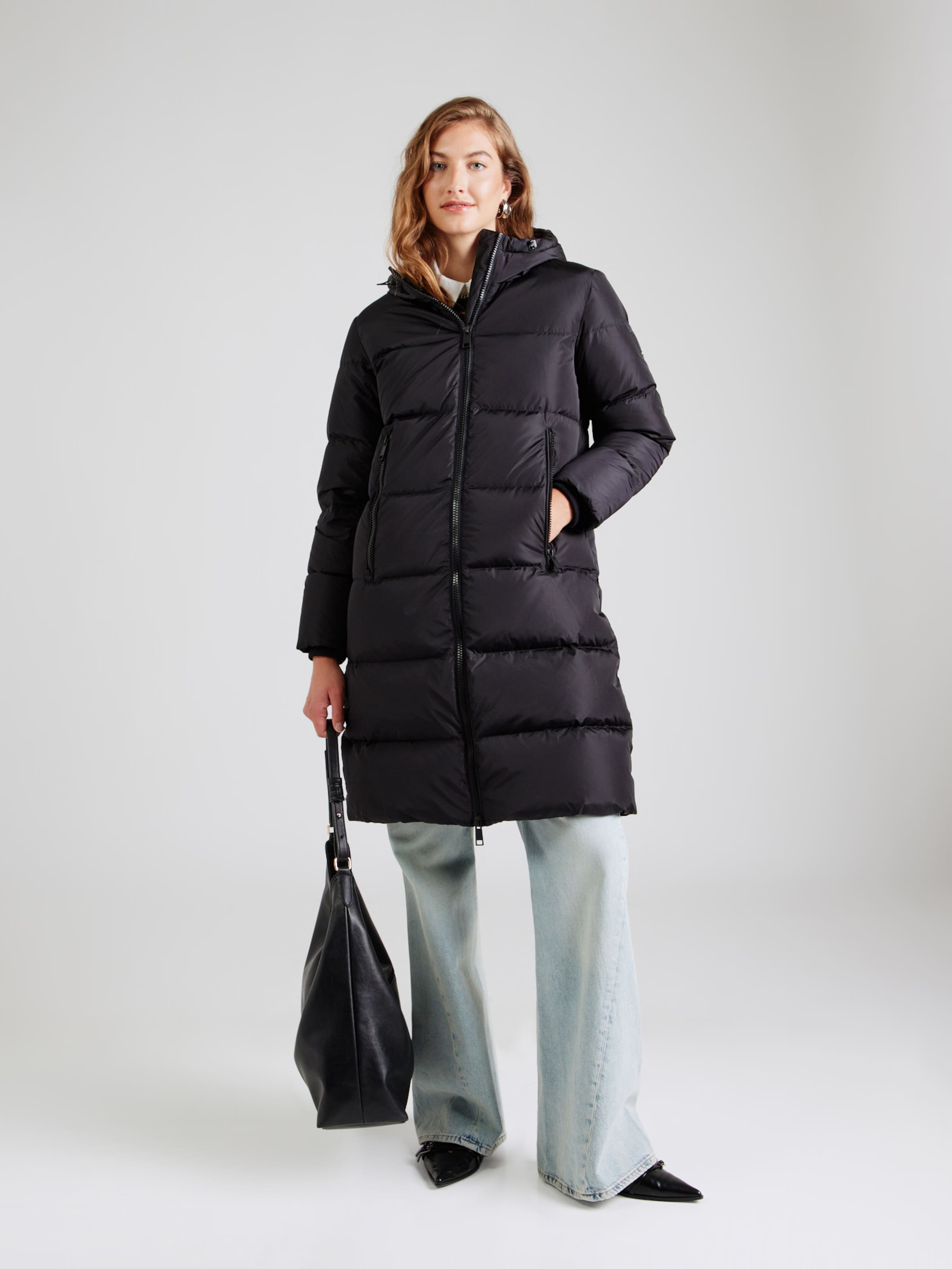 ARMANI EXCHANGE Winter Coat in Black | ABOUT YOU