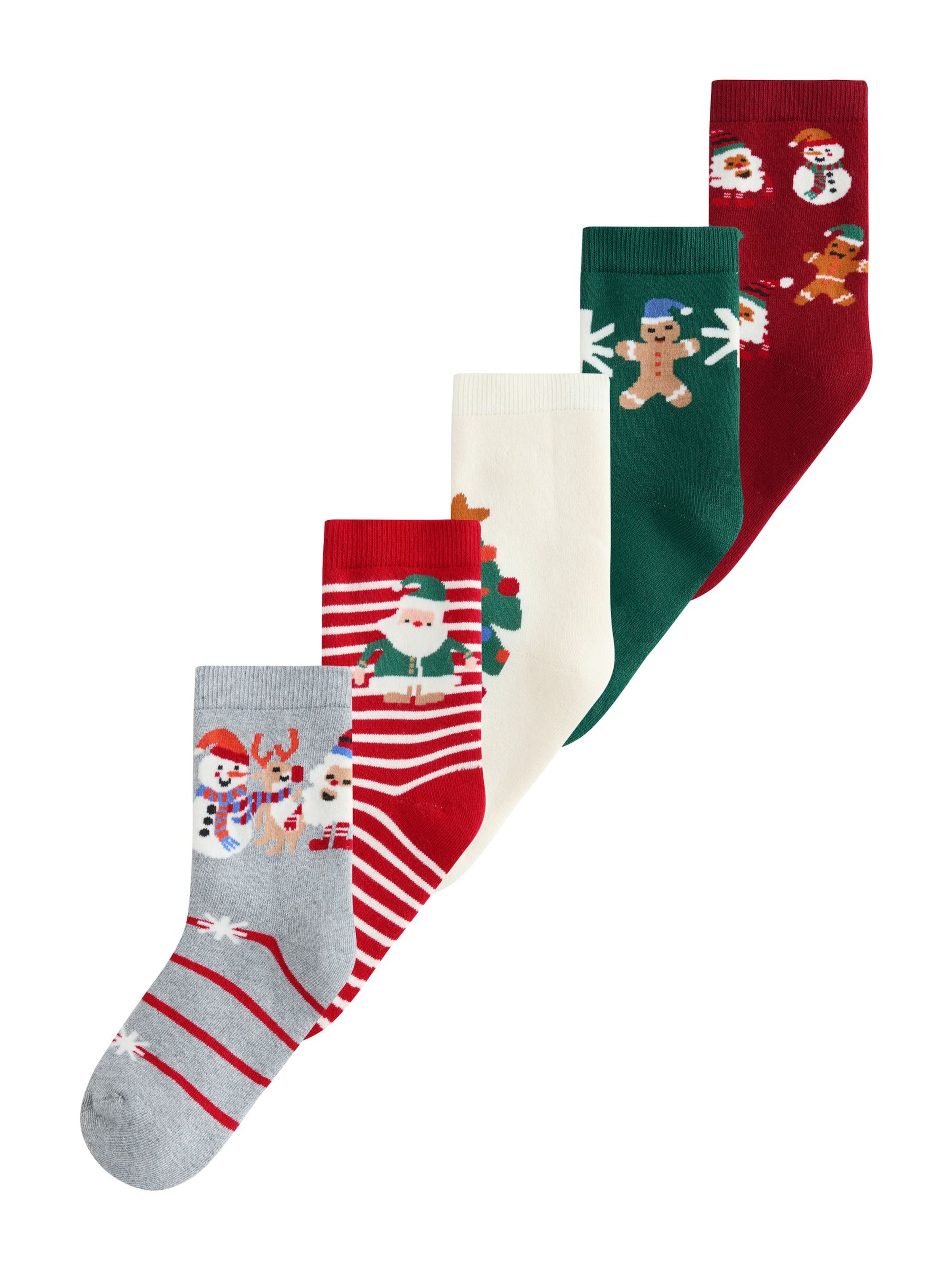 Chaussettes 'Christmas' Next en gris : devant