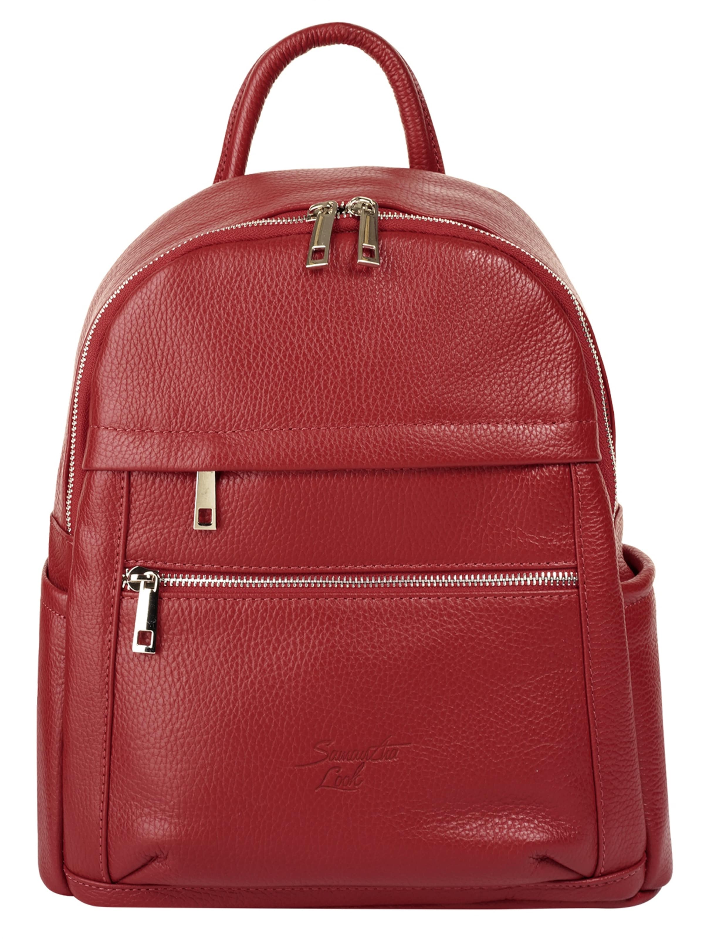 Samantha Look Backpack in Red: front