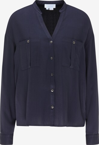 usha BLUE LABEL Blouse in Blauw: voorkant