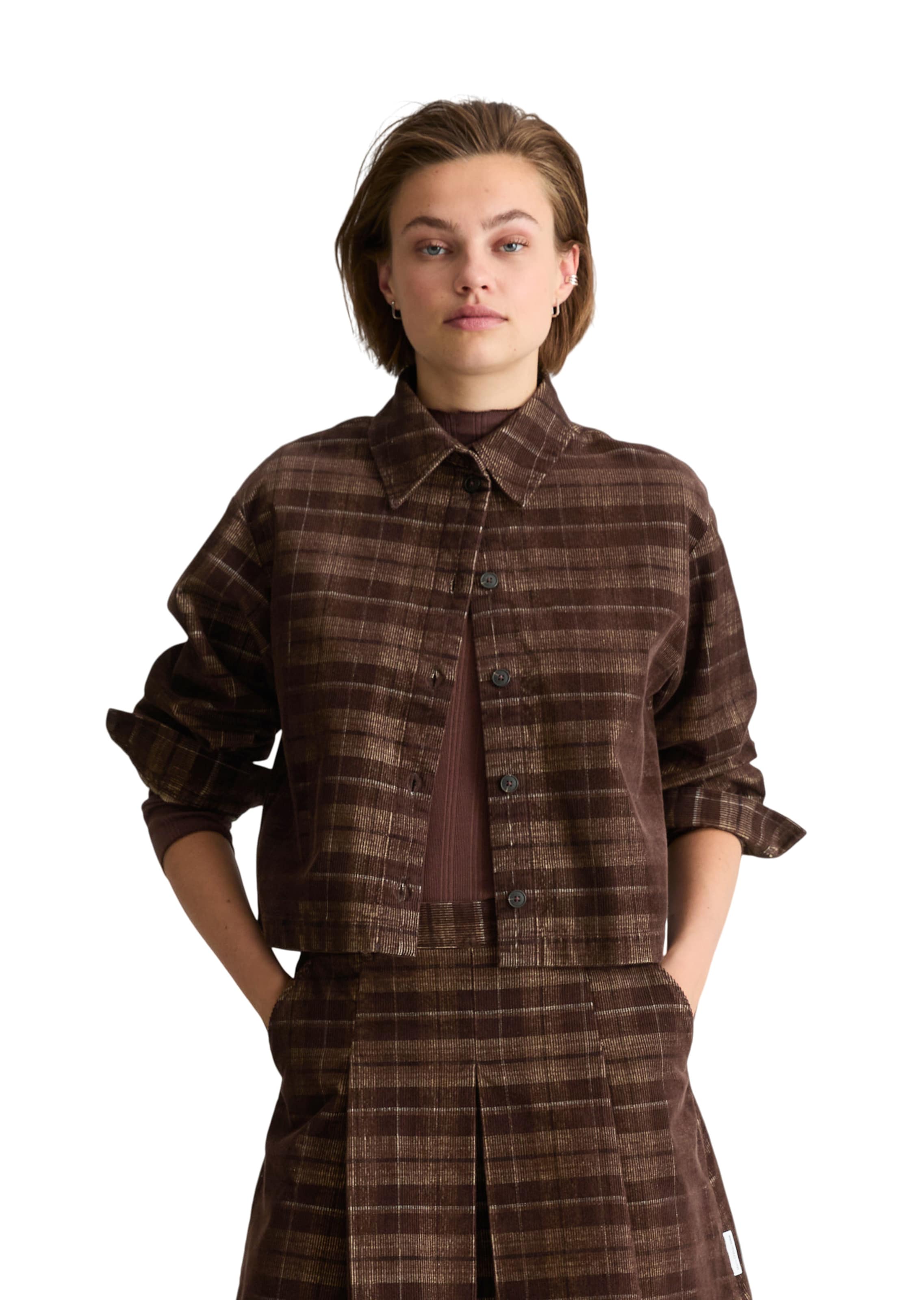 Marc O'Polo DENIM Blouse in Brown: front