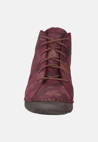 JOSEF SEIBEL Lace-up bootie 'Fergey 97' in Red