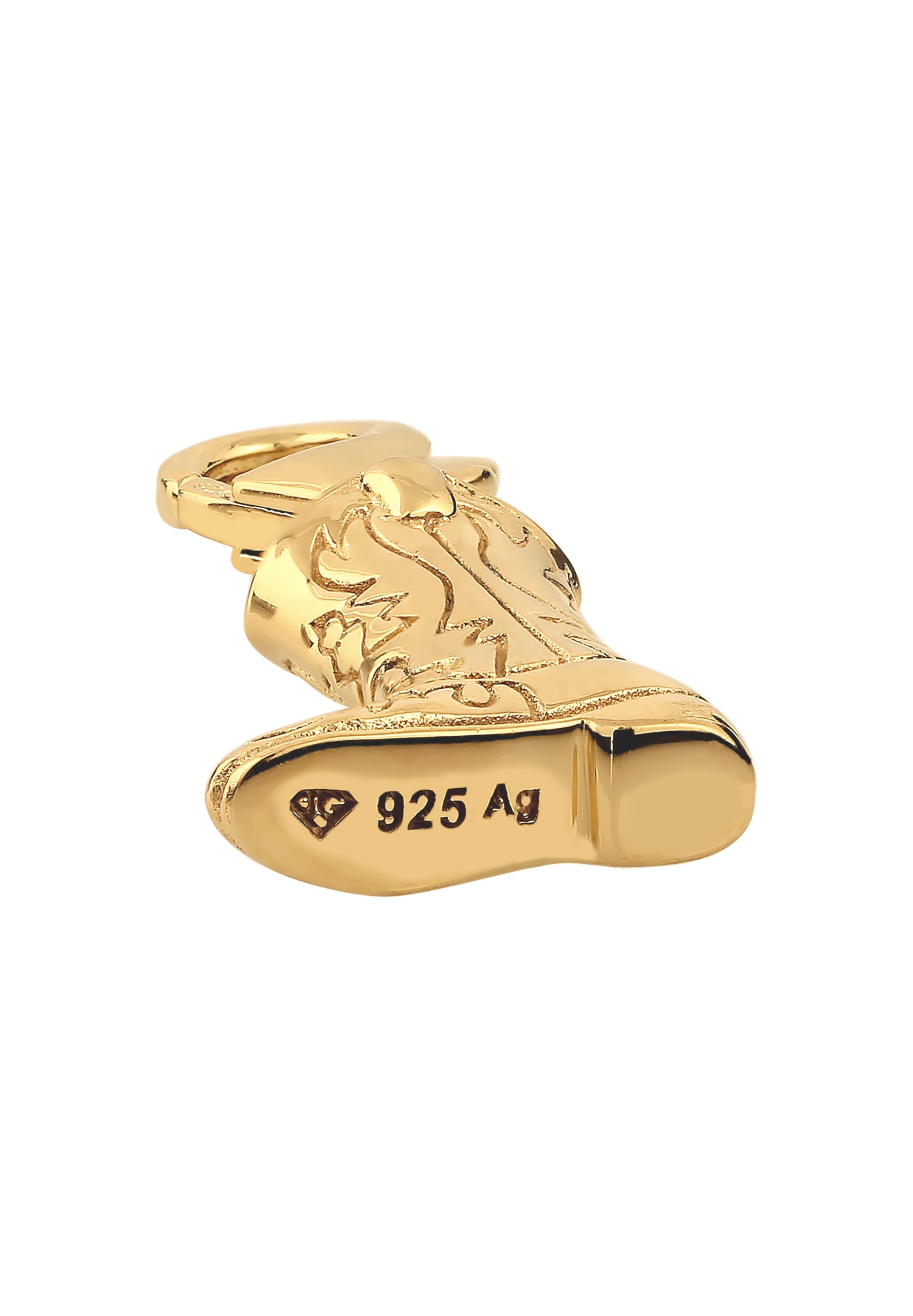 KUZZOI Pendant 'Cowboy Stiefel' in Gold