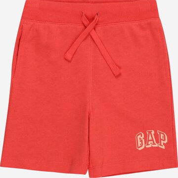 GAP Regular Broek in Rood: voorkant