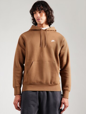 Nike Sportswear Sweatshirt 'CLUB' i brun: forside