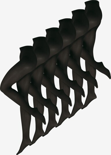Nur Die 6er-Pack Strumpfhose ' Blickdicht ' in schwarz, Produktansicht