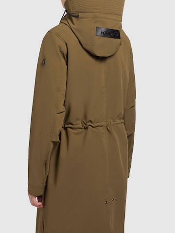 Parka di mezza stagione di khujo in verde