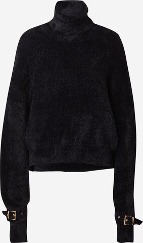 Hoermanseder x About You Sweater 'Doreen' in Black: front