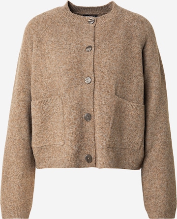 ONLY Strickjacke 'ONLPIEMONTE' in Braun: Vorderseite