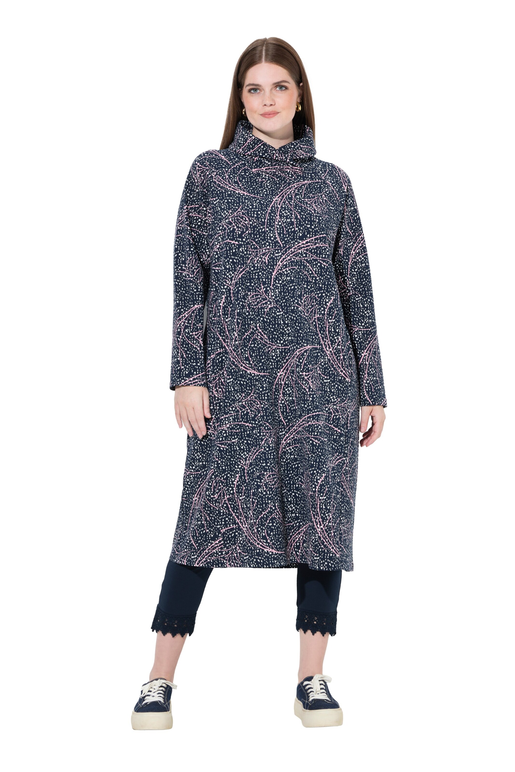 Ulla Popken Dress in Black: front