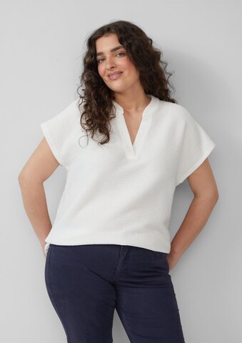 s.Oliver Red Label Plus T-Shirt in Weiß: Vorderseite