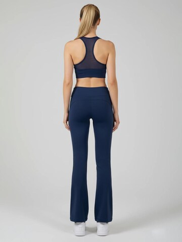 La V Flared Sportbroek 'Noa' in Blauw
