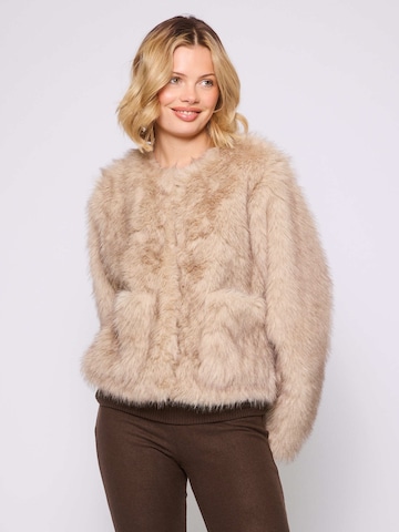 Veste mi-saison South Beach en beige : devant