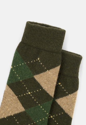 Chaussettes Boggi Milano en vert : devant