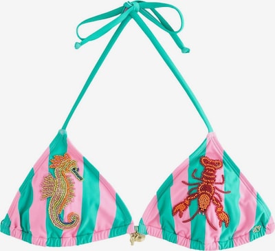 Bikinio viršutinė dalis iš Next, spalva – turkio spalva / rožinė, Prekių apžvalga