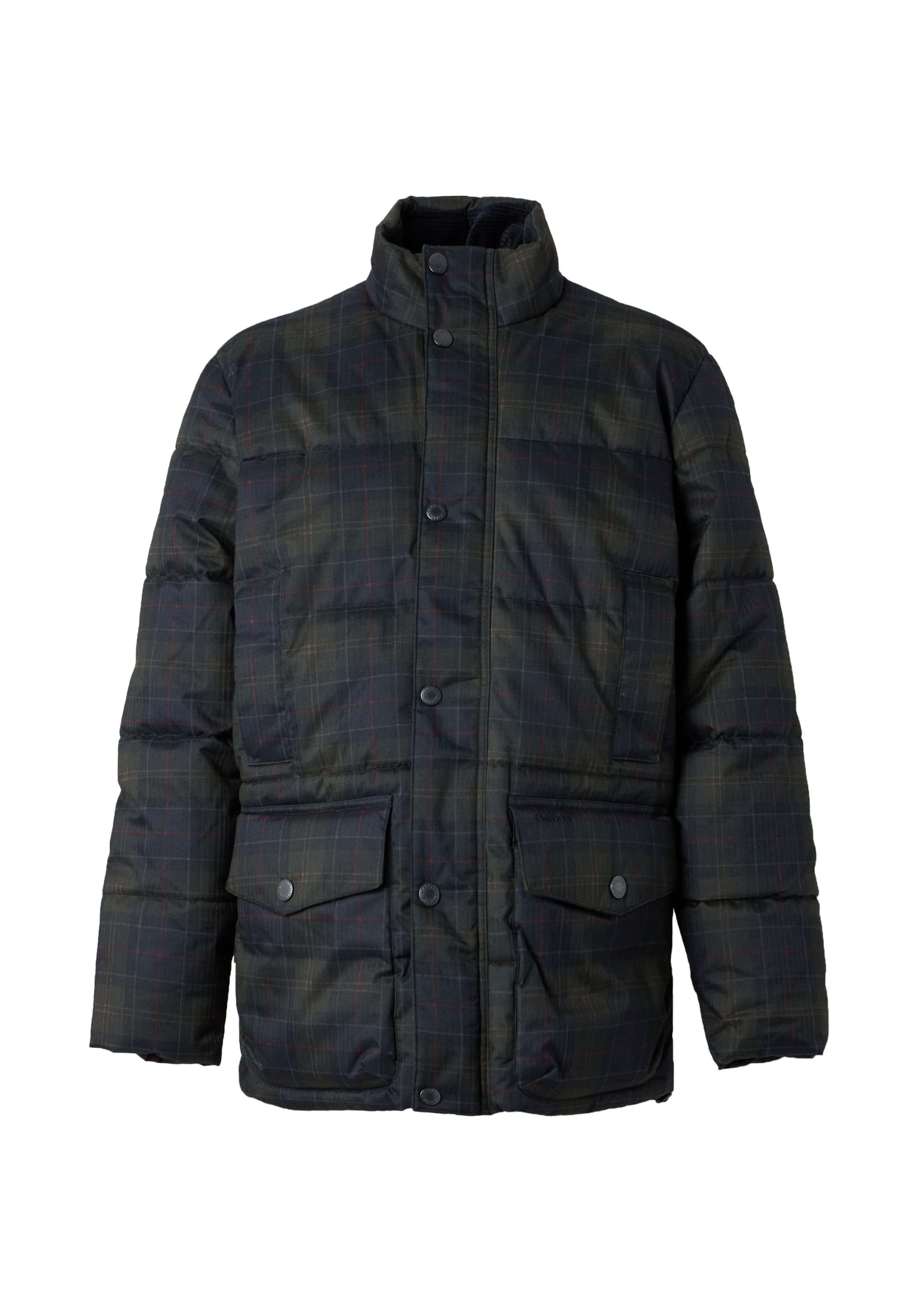 Barbour Jacke  'Lonnen Tartan' in Blau: Vorderseite