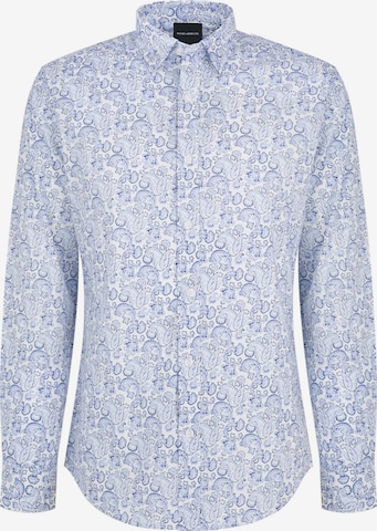 Pako Lorente Slim fit Koszula 'Biała koszula męska w niebieski wzór paisley Pako Lorente roz. XL' w kolorze niebieski: przód