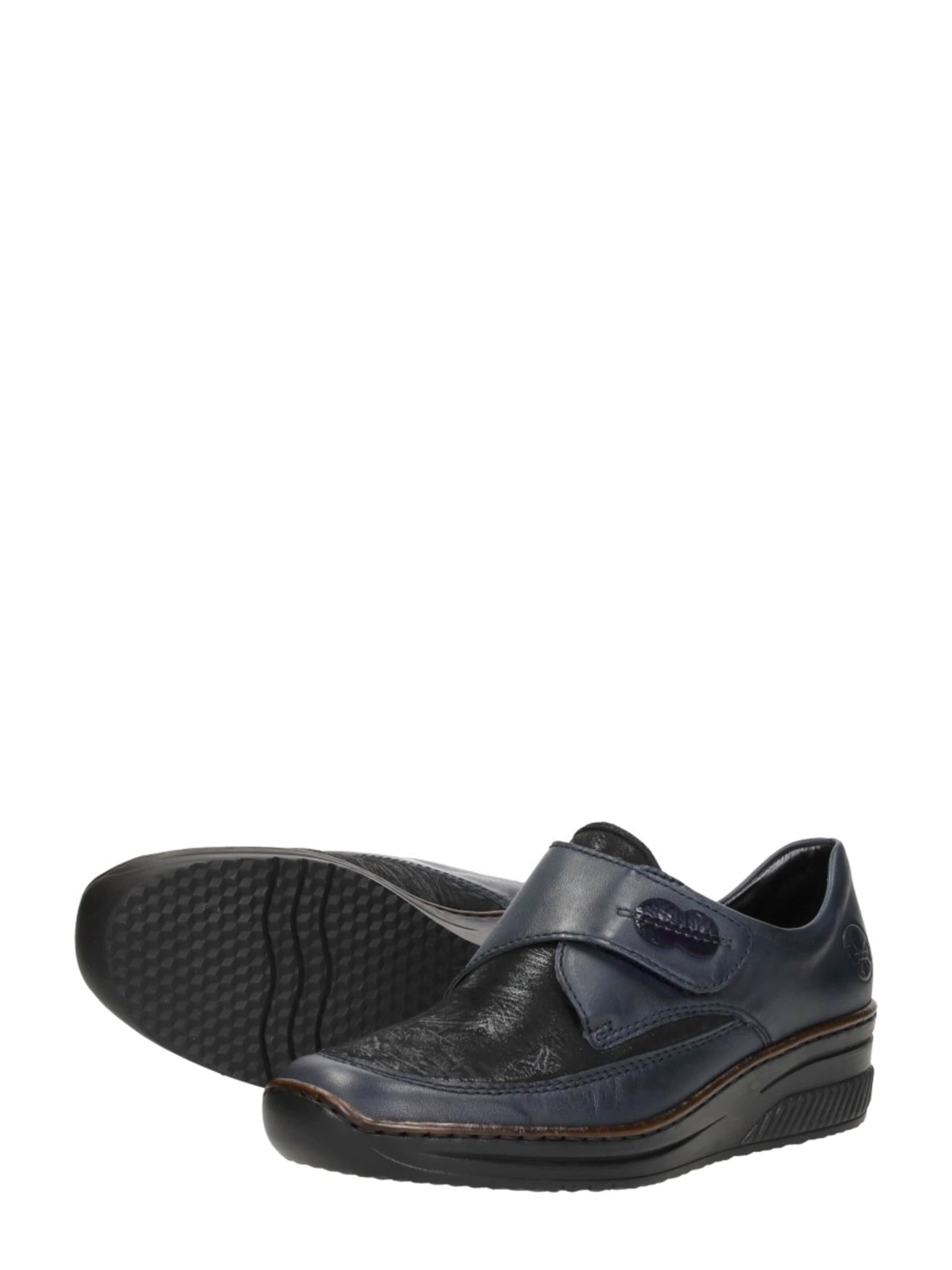 Rieker Slip-ons 'Klittenband' in Blue