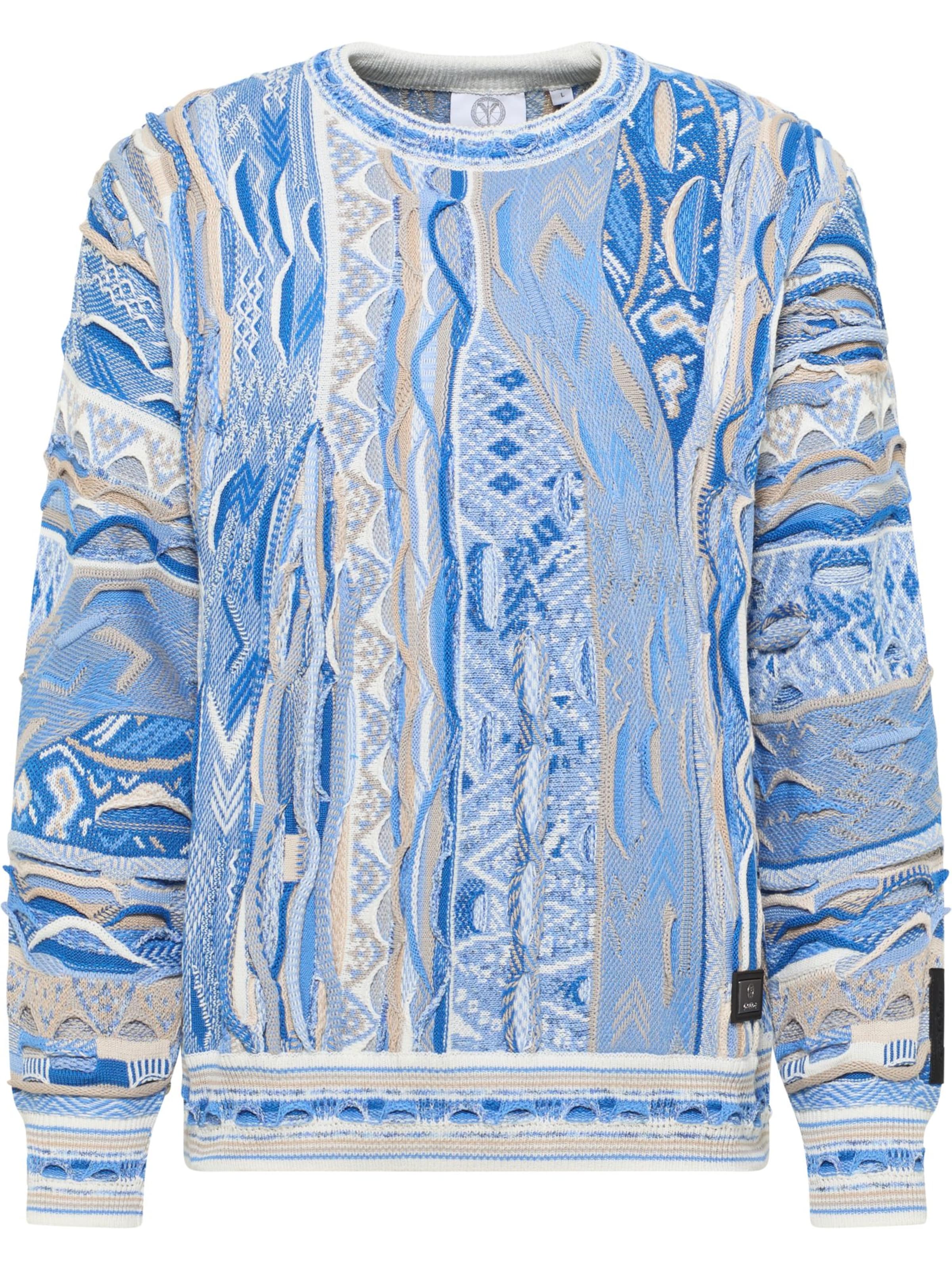 Pull-over 'Di Palo' Carlo Colucci en bleu : devant