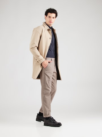 Casual Friday - Ajuste estrecho Camisa 'CF Arthur' en azul