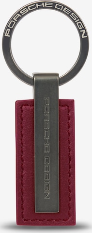 Porsche Design Schlüsselanhänger 'Keyring' in Rot: Vorderseite