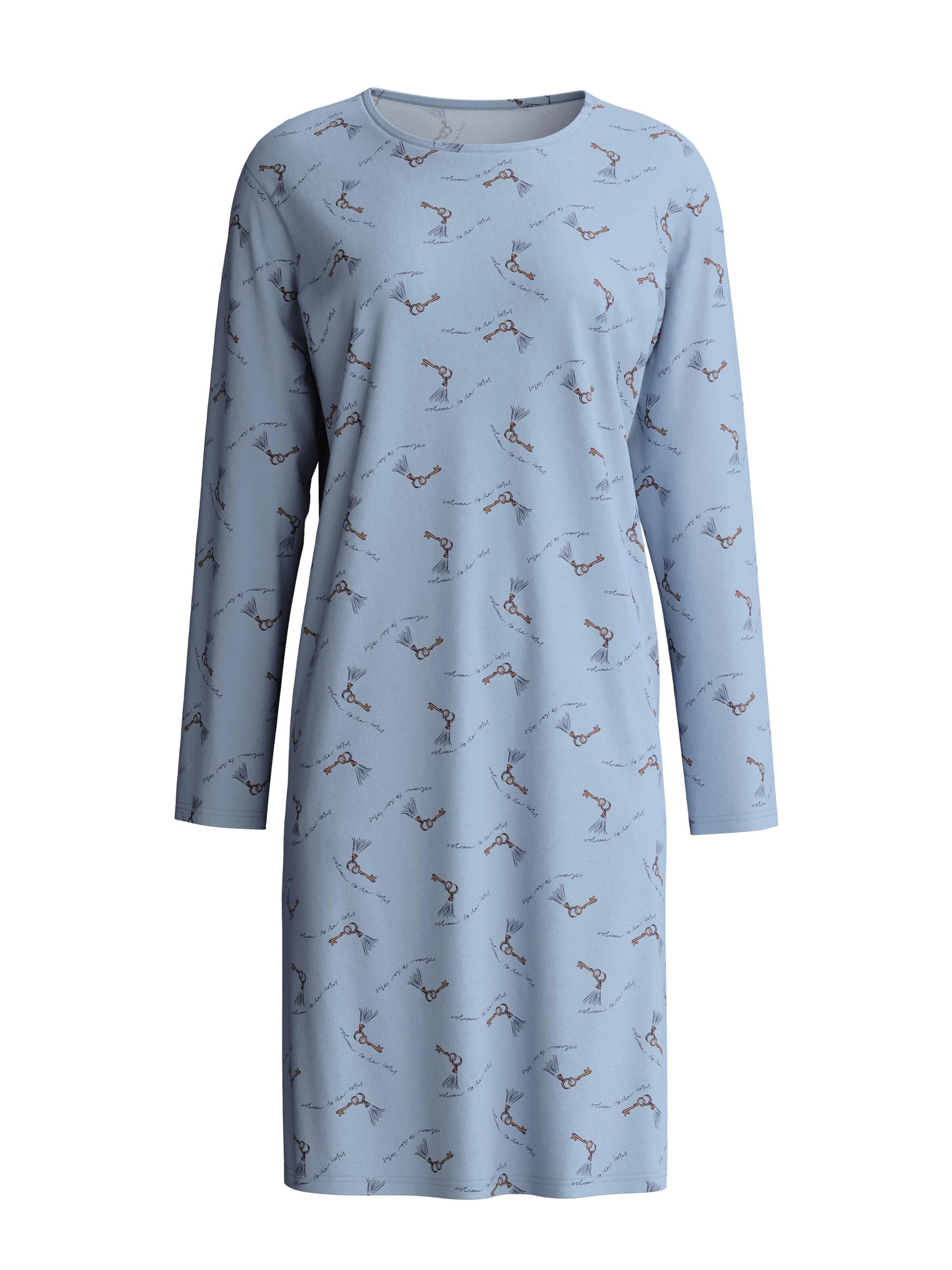 Camicia da notte 'Hotel Nights' di CALIDA in blu: frontale