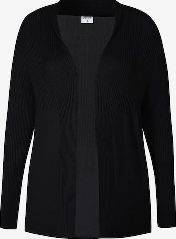 ze-ze Strickjacke 'Florian 723' in Schwarz: Vorderseite