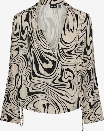 PIECES Pusero 'KIMMIE' värissä harmaa: etupuoli