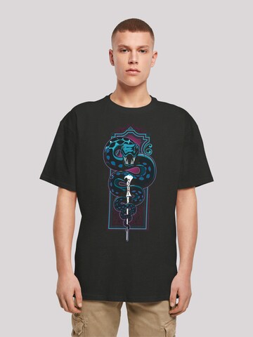 T-Shirt 'Harry Potter Neon Nagini' F4NT4STIC en noir : devant