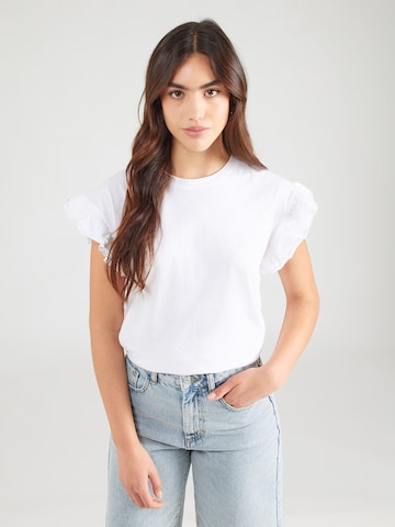 ABOUT YOU Тениска 'Rita' в бяло: отпред