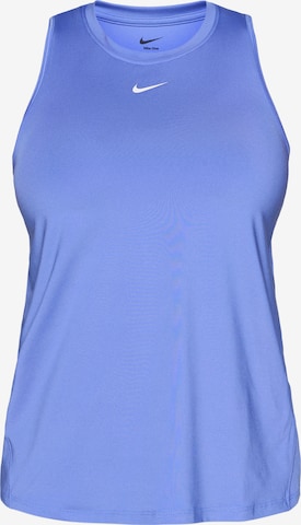 NIKE Sporttop 'ONE CLASSIC' in Blauw: voorkant