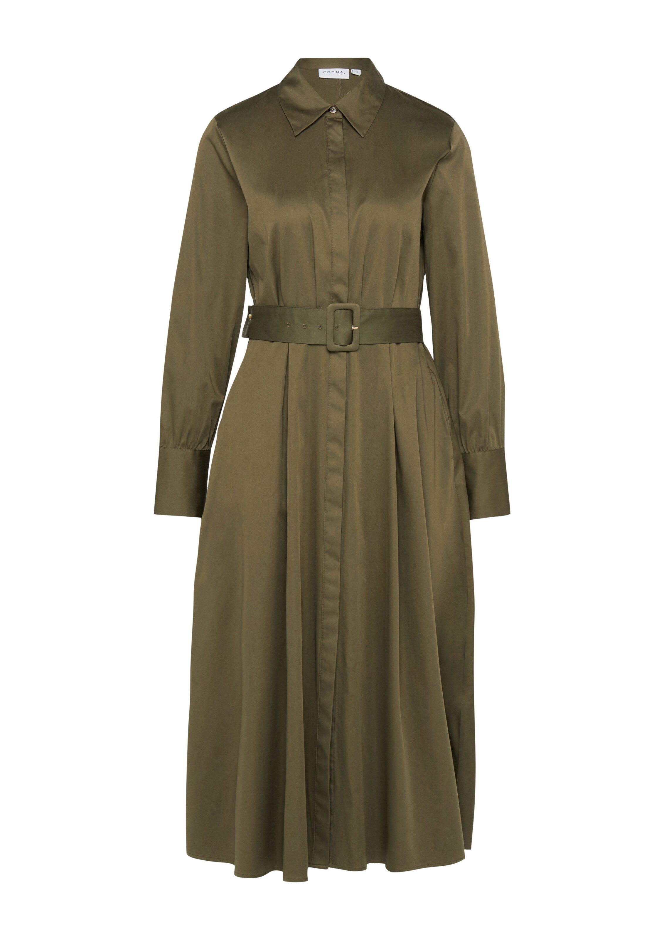 COMMA Robe-chemise en kaki, Vue avec produit