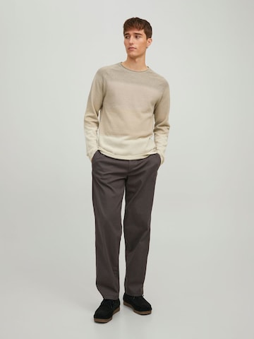 JACK & JONES Regular fit Sweater 'Hill' in Beige