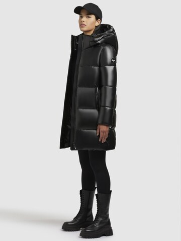 Manteau d’hiver ' Haya Shiny-YM ' khujo en noir