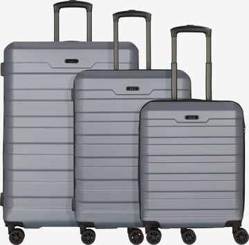 D&N Suitcase Set in Grey: front