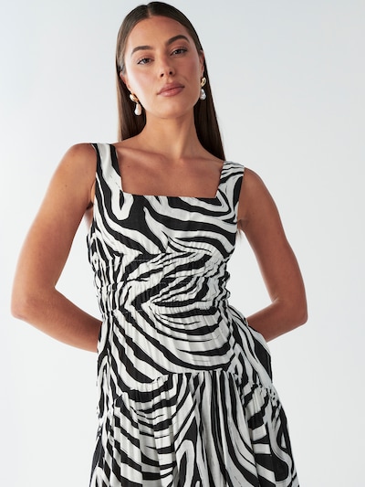 BWLDR Robe 'SAFIA ' en noir / blanc, Vue avec produit