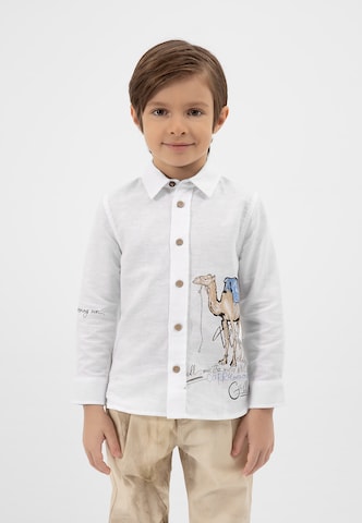 Gulliver Regular fit Button Up Shirt in White: front