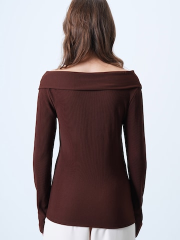 Trend Alaçatı Stili Póló - barna